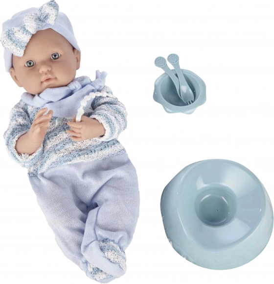 Bábätko v modrom overale 40 cm