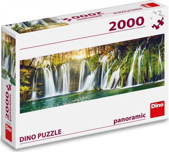 Panoramatické puzzle Plitvické vodopády 2000 dielikov