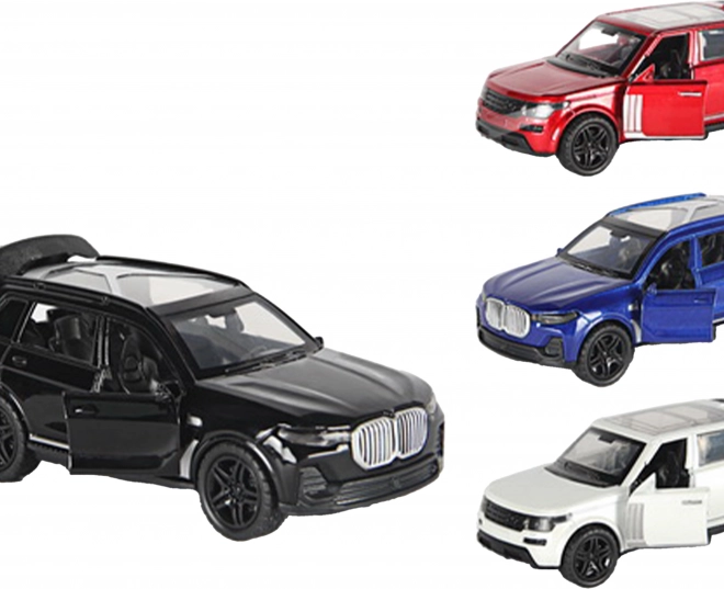 Kovové auto so spätným natiahnutím 12 cm