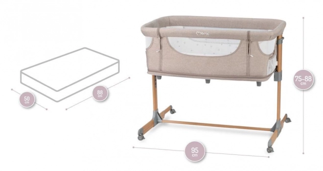 Postieľka 4v1 Béžová MoMi Smart Bed