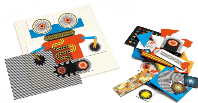 Magnetické puzzle Kinoptik Roboti