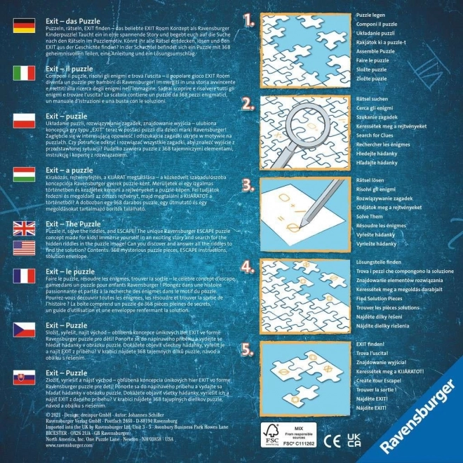 Únikové EXIT puzzle pre deti Pirátske dobrodružstvo