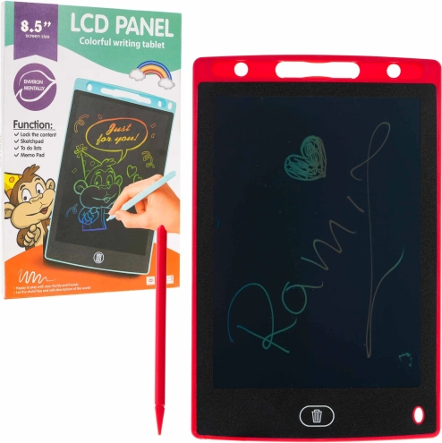 Elektronický tablet na písanie a kreslenie 8,5″ pre deti aj dospelých – Červená