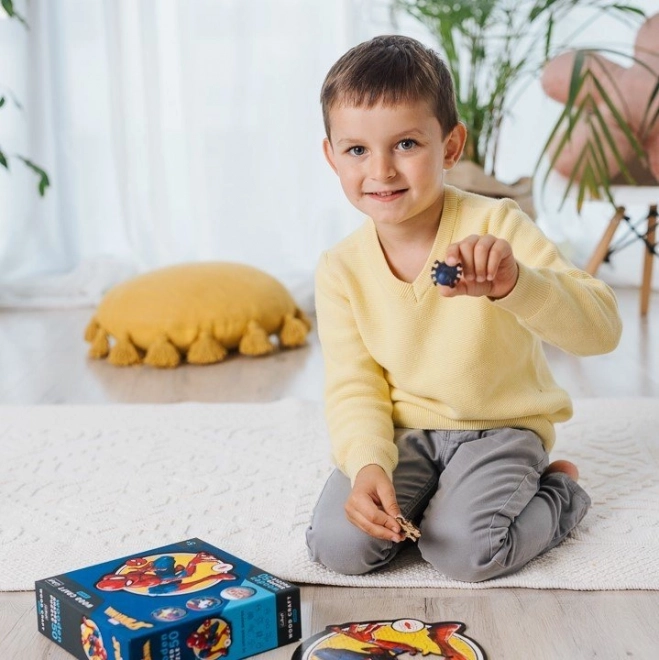 Drevené puzzle junior Spiderman 50 dielikov