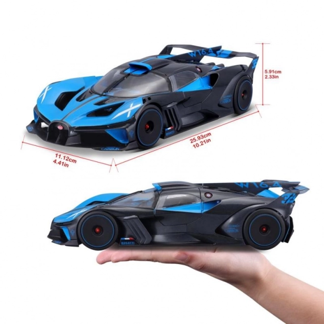 Bburago Bugatti Bolide Modrý/Čierny 1:18