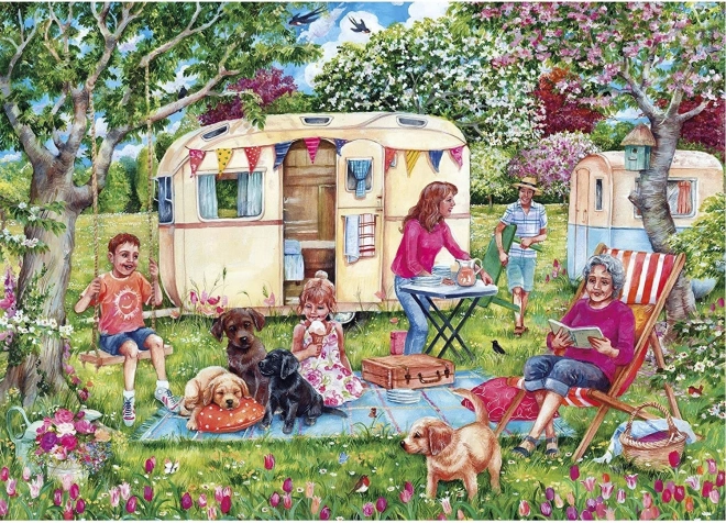 Karavanový únik Puzzle