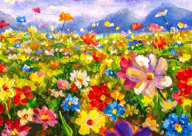 Puzzle Farebná kvetinová lúka 1000 dielikov ENJOY