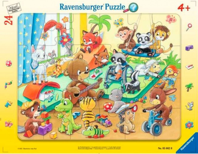 Ravensburger puzzle Zvieracia materská škôlka 24 dielikov