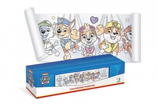 Plagát na vyfarbovanie Paw Patrol