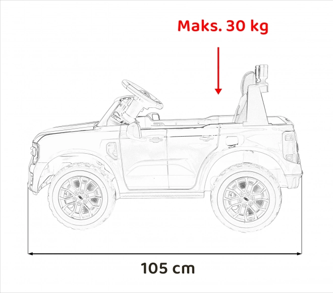 Pojazd Ford Ranger Lift červený
