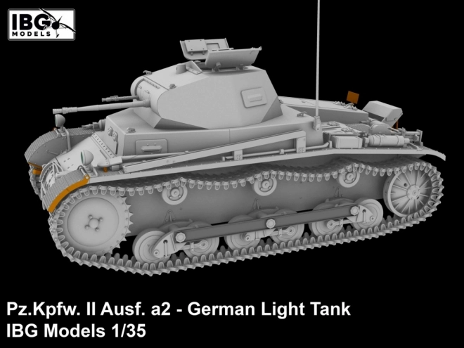 Plastikový model nemeckého ľahkého tanku Pz.Kpfw II Ausf. a2 1/35