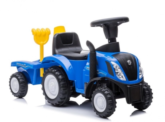 Odrážadlo traktor New Holland modrý