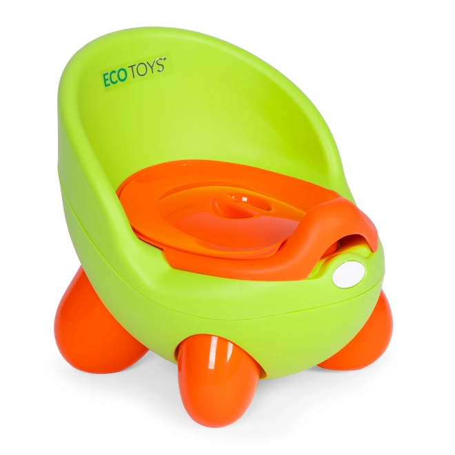 Detský nočník ECOTOYS so zeleným odnímateľným vložkom