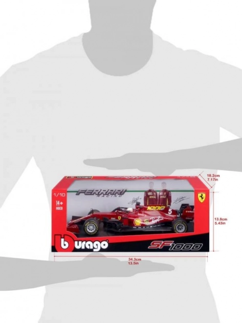 Červené Ferrari SF 1000 1:18 od Bburago