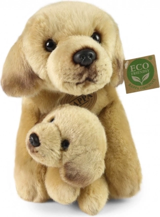 rappa plyšový labrador so šteniatkom ležiaci 25 cm eco‑friendly