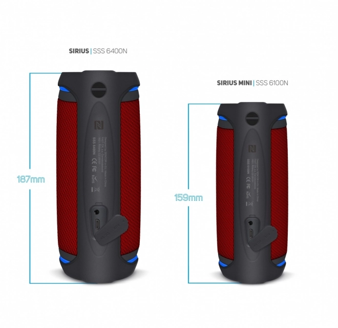 Bluetooth reproduktor Sirius 30W červený