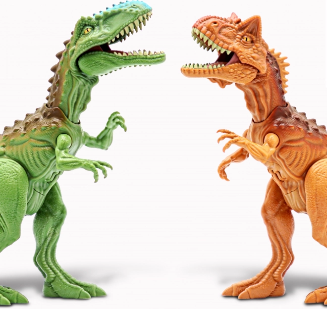 Primal Clash! Dino bitva set Carnotaurus vs Gigantosaurus, figúrky 21 cm