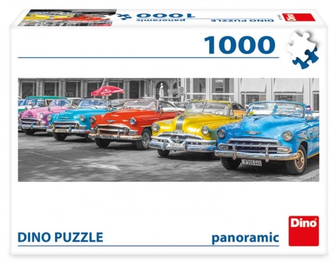 Panoramatické puzzle Autá stretnutie 1000 dielikov