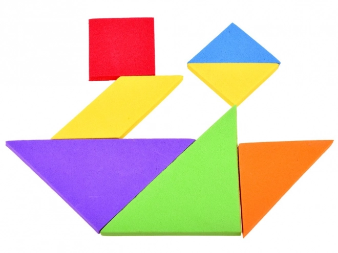 Farebný logický tangram skladačka