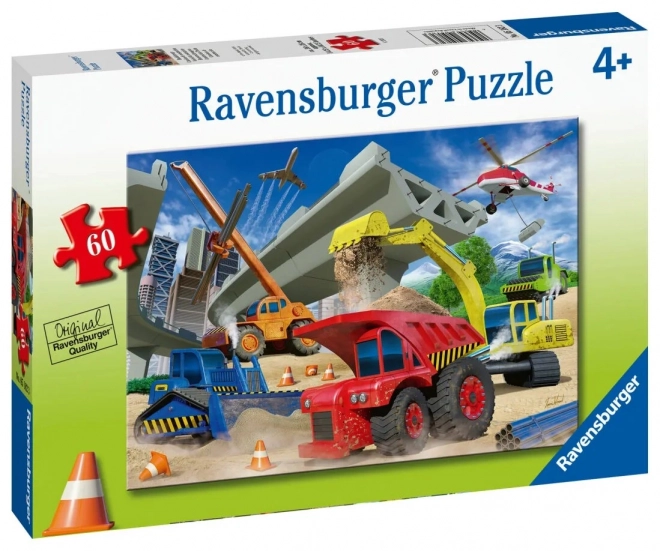 Puzzle Stavebné Vozidlá