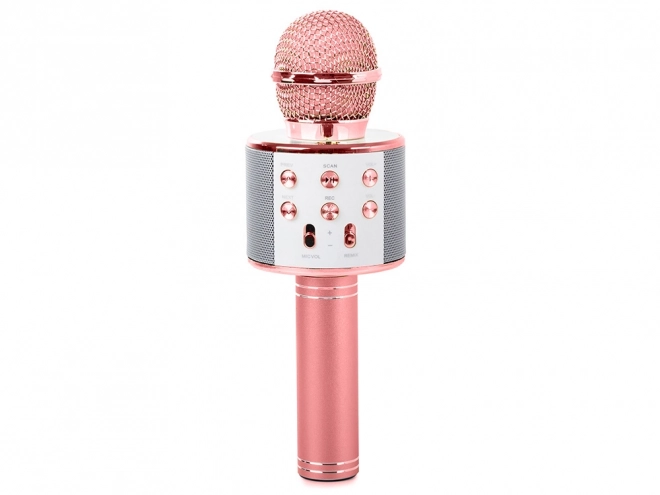 Bezdrôtový Bluetooth mikrofón pre karaoke s hlasovým modulatorom