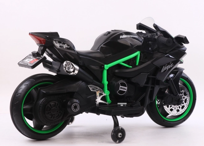 Čierny akumulátorový motor pre deti CHUANQIH2R