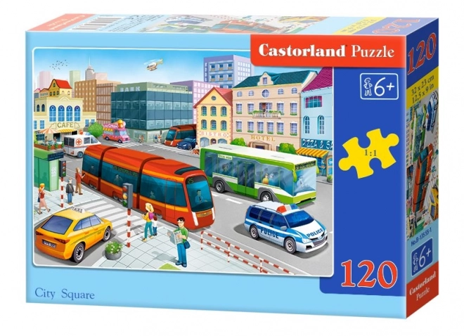 Puzzle námestie 120 dielikov