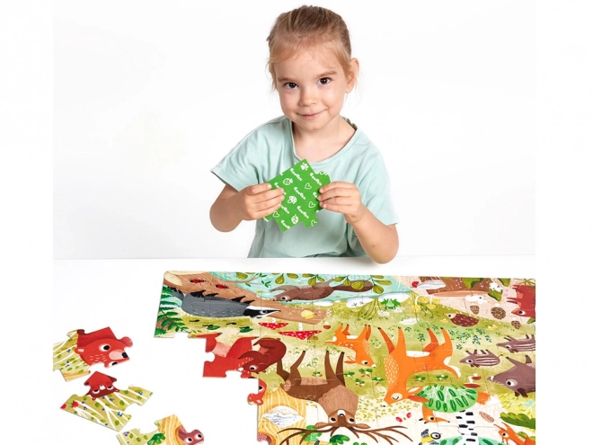 Džungle Puzzle Les 40 ks