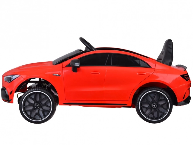 Detské elektrické auto Mercedes AMG CLA 45s s hojdačkovým efektom – Červená