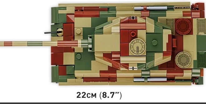 Model tanku Tiger II Königstiger z plastových kociek