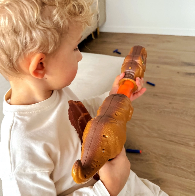 Woopie Pistol na penové loptičky a šípky Dinozaur automatická strelnica