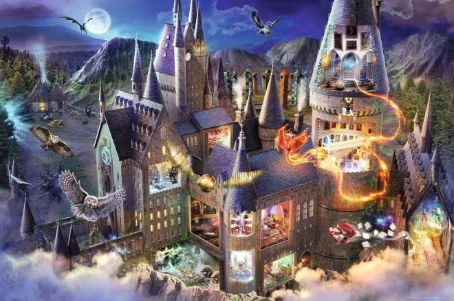 Puzzle RAVENSBURGER Harry Potter: Rokfortský hrad 3000 dielikov