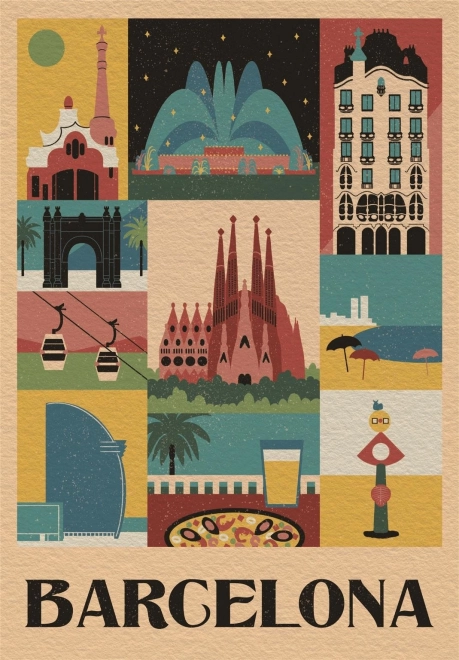 Puzzle Style in the City: Barcelona 1000 dielikov