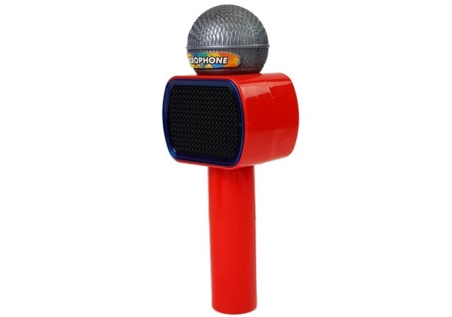 Detský bezdrôtový karaoke mikrofón s bluetooth - červený