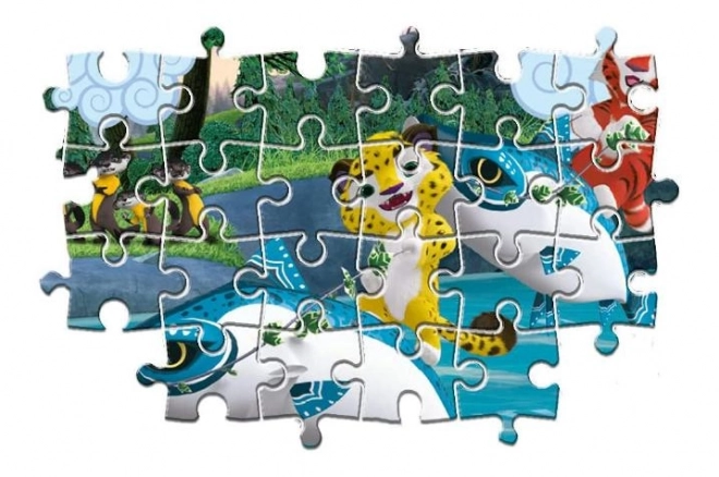 Puzzle Leo a Tig na vode MAXI 24 dielikov