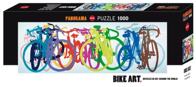 Panoramatické puzzle Bike Art: Farebná séria 1000 dielikov