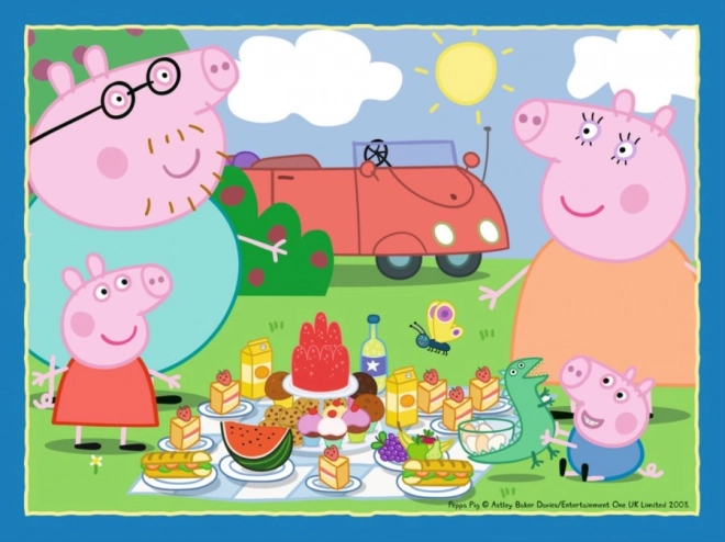 Puzzle Prasiatko Peppa: Zábavné dni 4v1