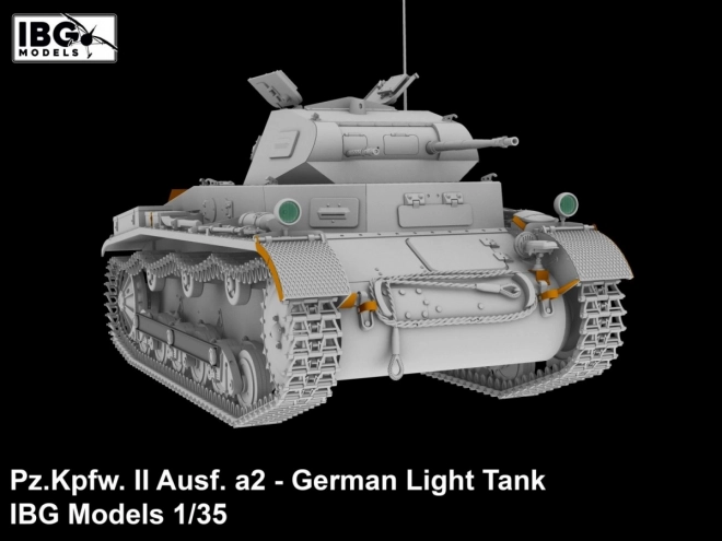 Plastikový model nemeckého ľahkého tanku Pz.Kpfw II Ausf. a2 1/35