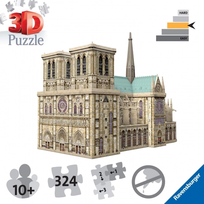 Ravensburger 3D puzzle Katedrála Notre-Dame, Paríž 349 dielikov