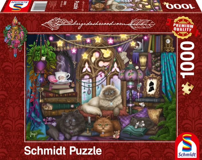Puzzle Mačky a Pohovka 1000 dielikov
