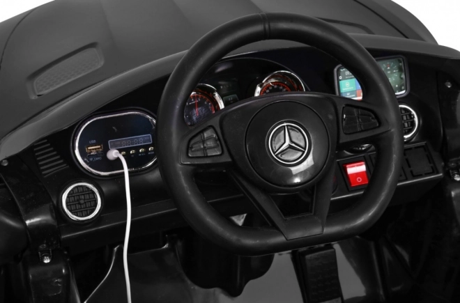 Mercedes Benz GT pre deti na batériu čierny