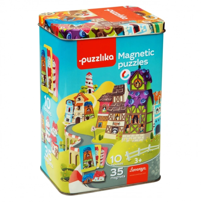 Magnetické domčeky Puzzlika