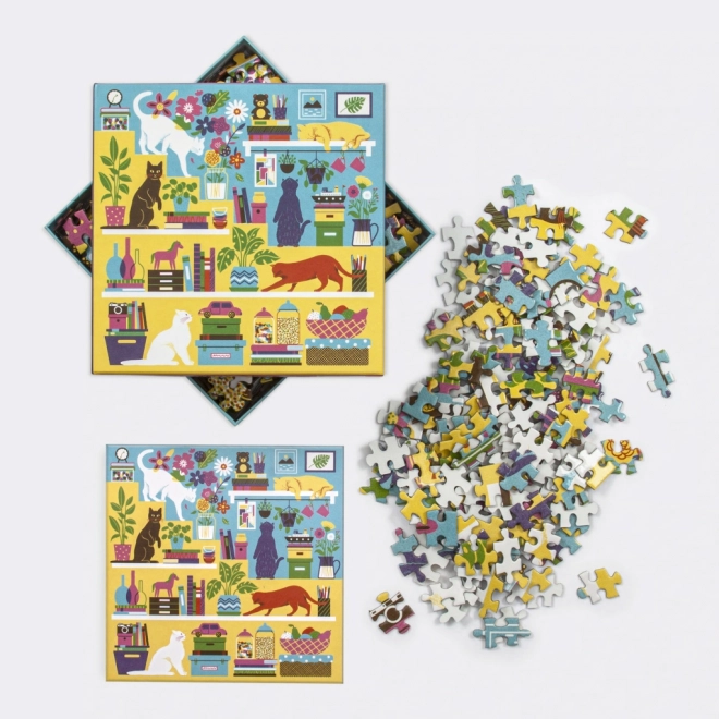 Zvedavé mačky puzzle 500 dielikov