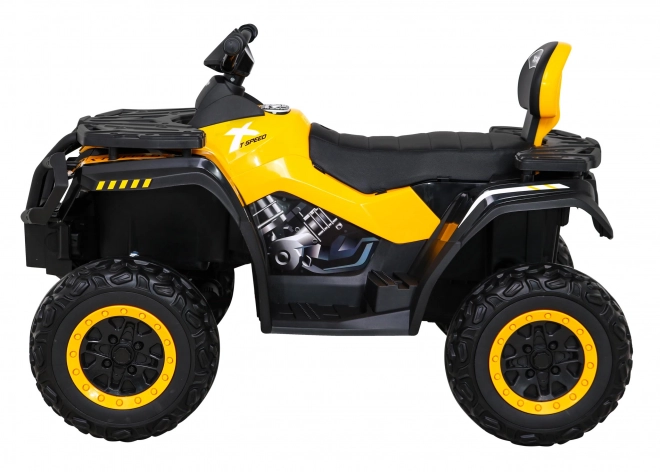 Štvorkolka XT-Speed pre deti žltá + 4x4 + EVA + pomalý štart + rádio MP3 + LED dióda