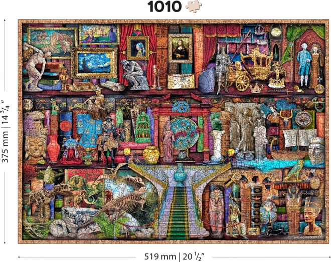 Drevené puzzle múzejná tematika 1010 dielikov