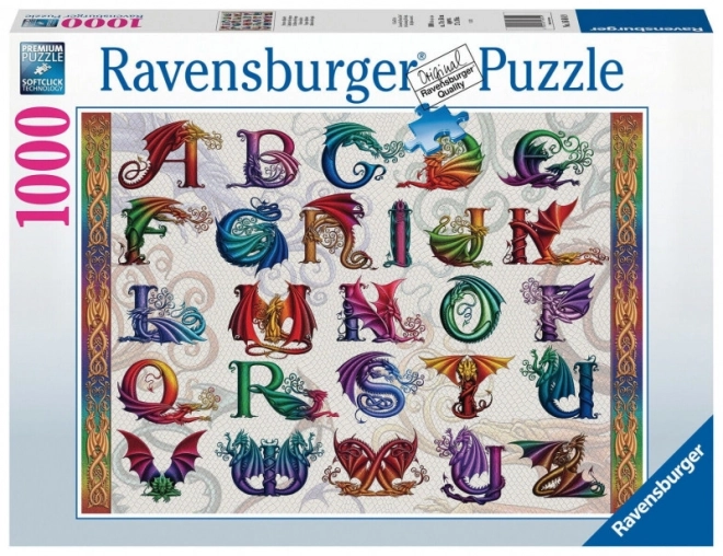 Ravensburger puzzle Dračí abeceda 1000 dielikov