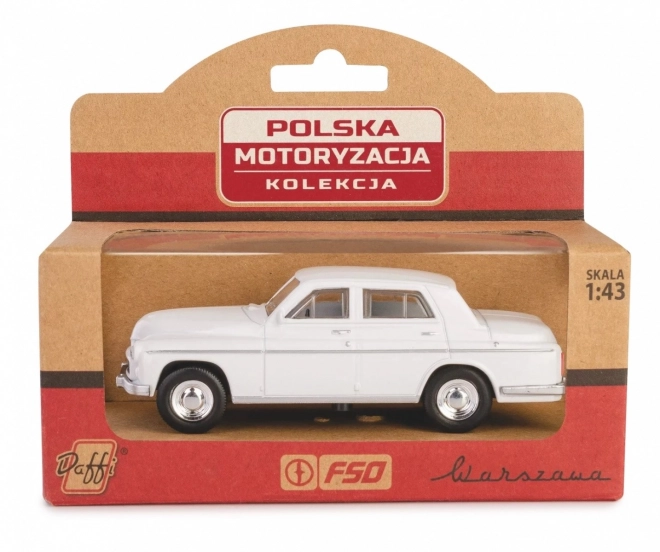 Model autíčka PRL Warszawa 223 biela