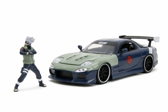 Jada Toys: Naruto - 93 Mazda RX-7 s figúrkou 1:24