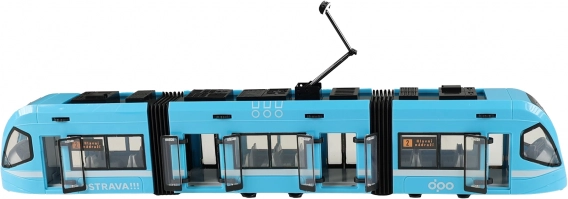 Moderná električka Ostrava modrá 47 cm