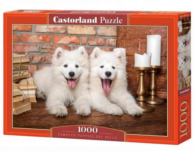 Puzzle 1000 kusov Šteniatka Samoyed